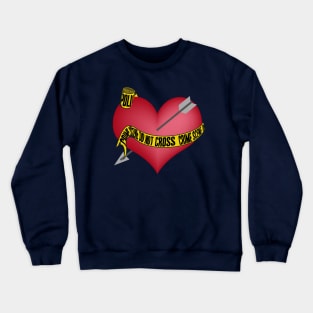 Crime Scene Heart Crewneck Sweatshirt